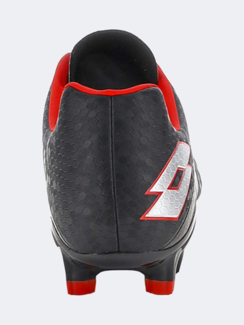 Lotto Maestro 700 Fg Men Football Shoes Black/Silver/Red Tassel kids' shoes