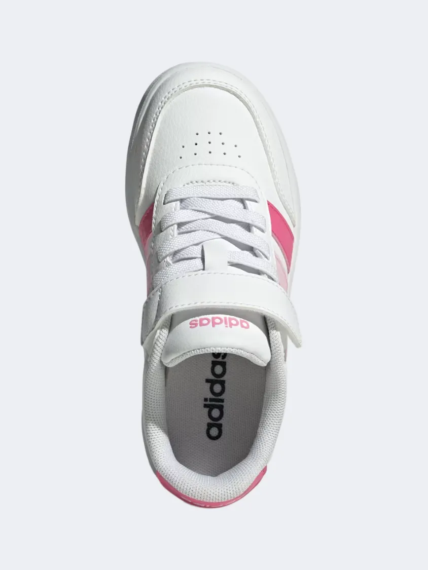 Adidas Breaknet 3.0 Ps-Girls Sportswear Shoes Cloud White/Pink Kind Glow