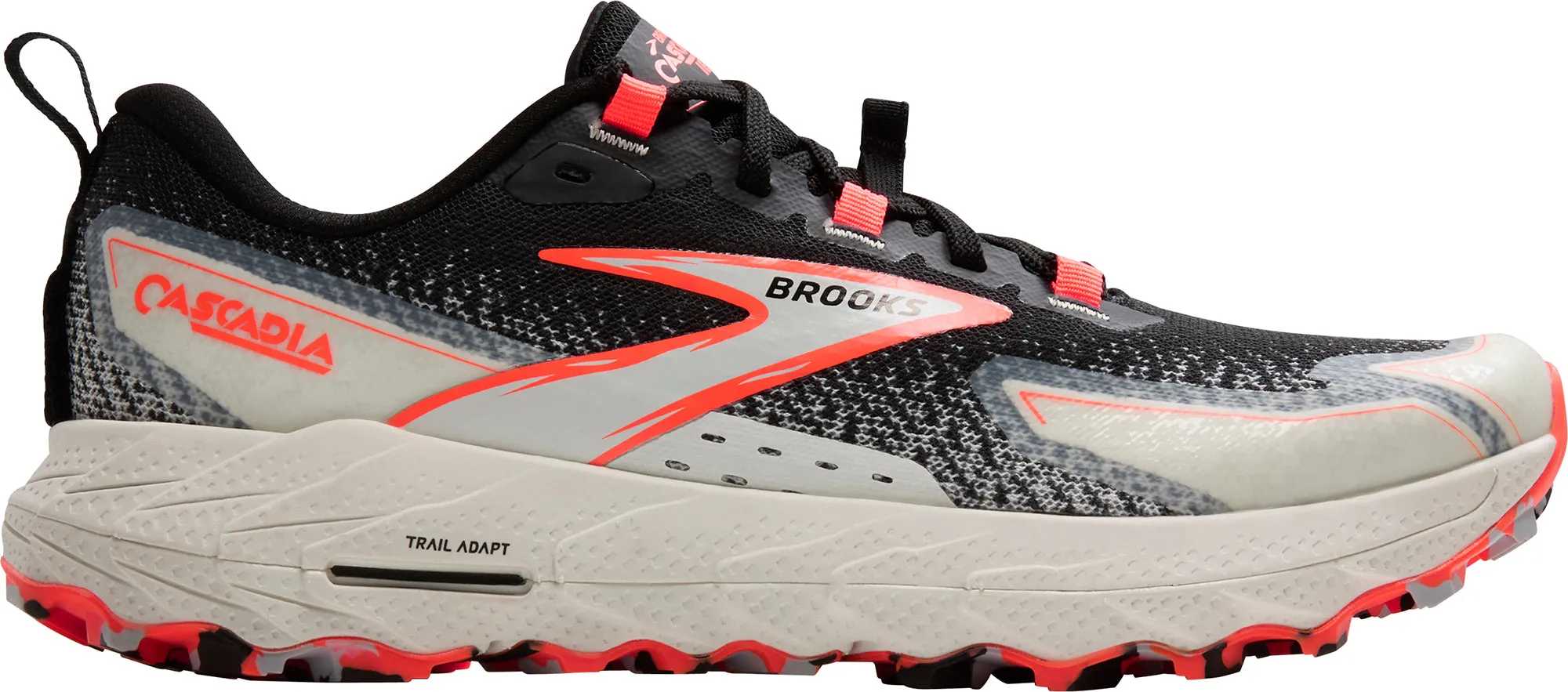 Brooks Cascadia 18 Womens Trail Running Shoes - Black Clean Fit