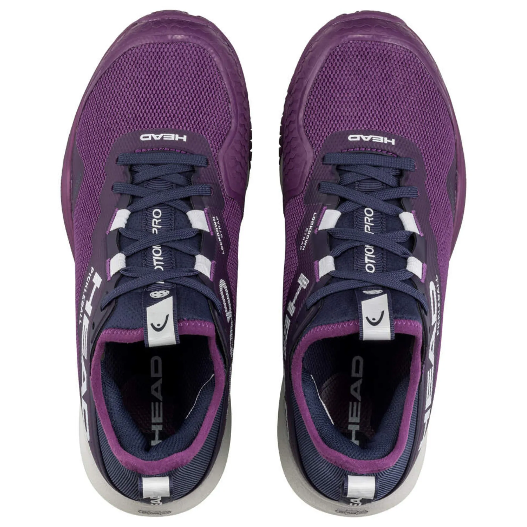 Head Motion Pro Pickleball Women Shoes - Plum / White Everyday Walkers Flex Fit