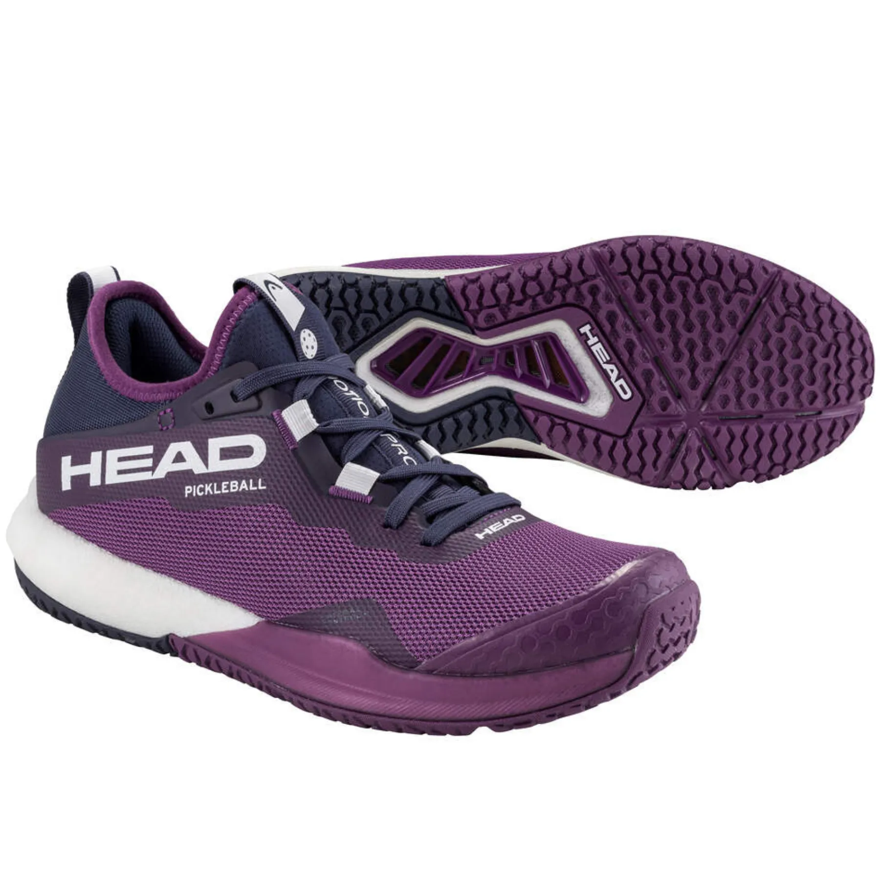 Comfort Cushion Comfortable Heel Head Motion Pro Pickleball Women Shoes - Plum / White