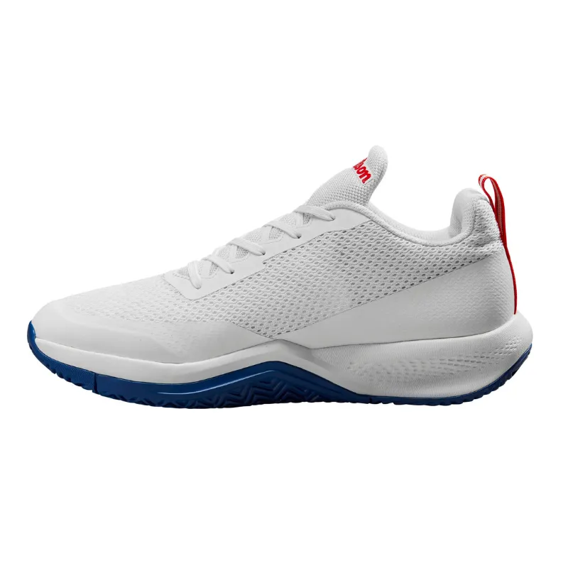 Neutral Tone Wilson Rush Pro Lite Men Tennis Shoes - White/Blue