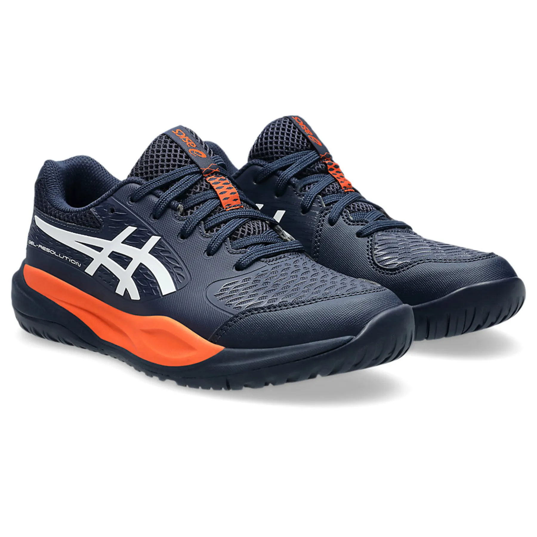Asics Gel Resolution X Grade School Junior Tennis Shoes - Midnight/White Teen Athletes