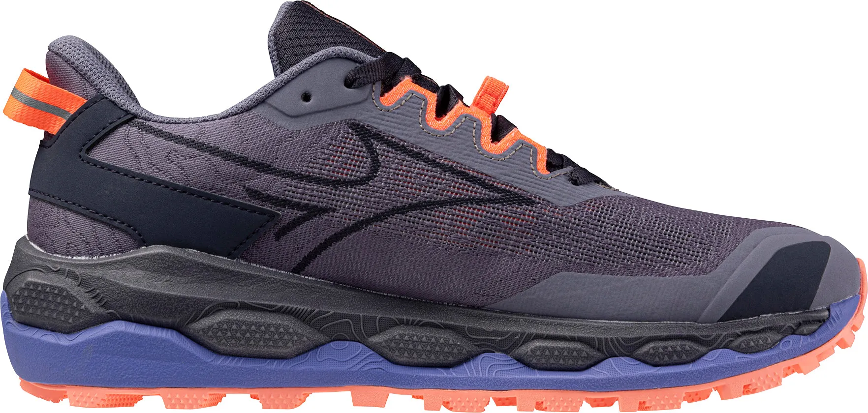 Shock Absorbing Mizuno Wave Mujin 11 Womens Trail Running Shoes - Grey