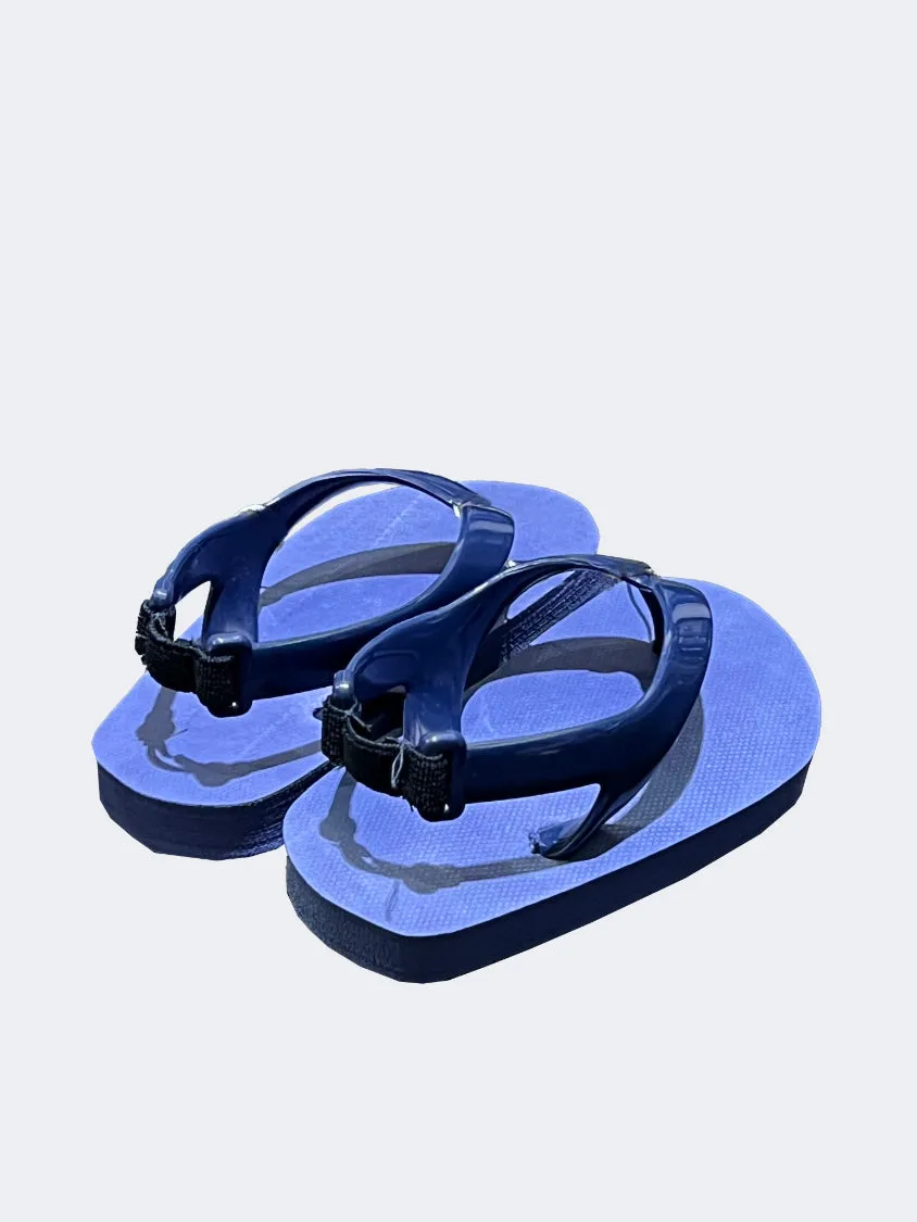 Oil And Gaz Sheet Baby Infant Beach Slippers Navy World Step Modern Bold