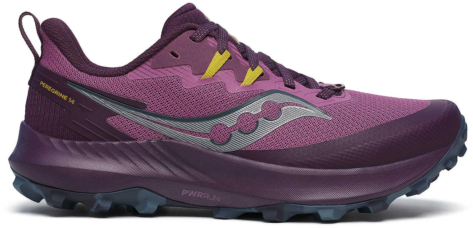 Comfort Flex Saucony Peregrine 14 Womens Trail Running Shoes - Purple