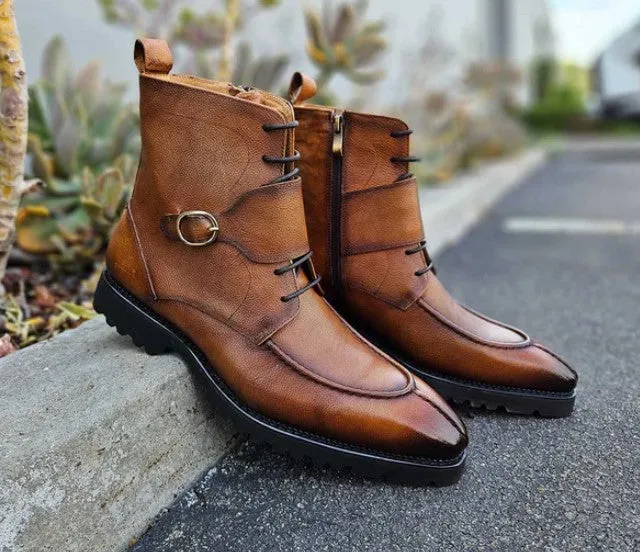 Style: 480-03-Cognac Strong Stitching Style Pop