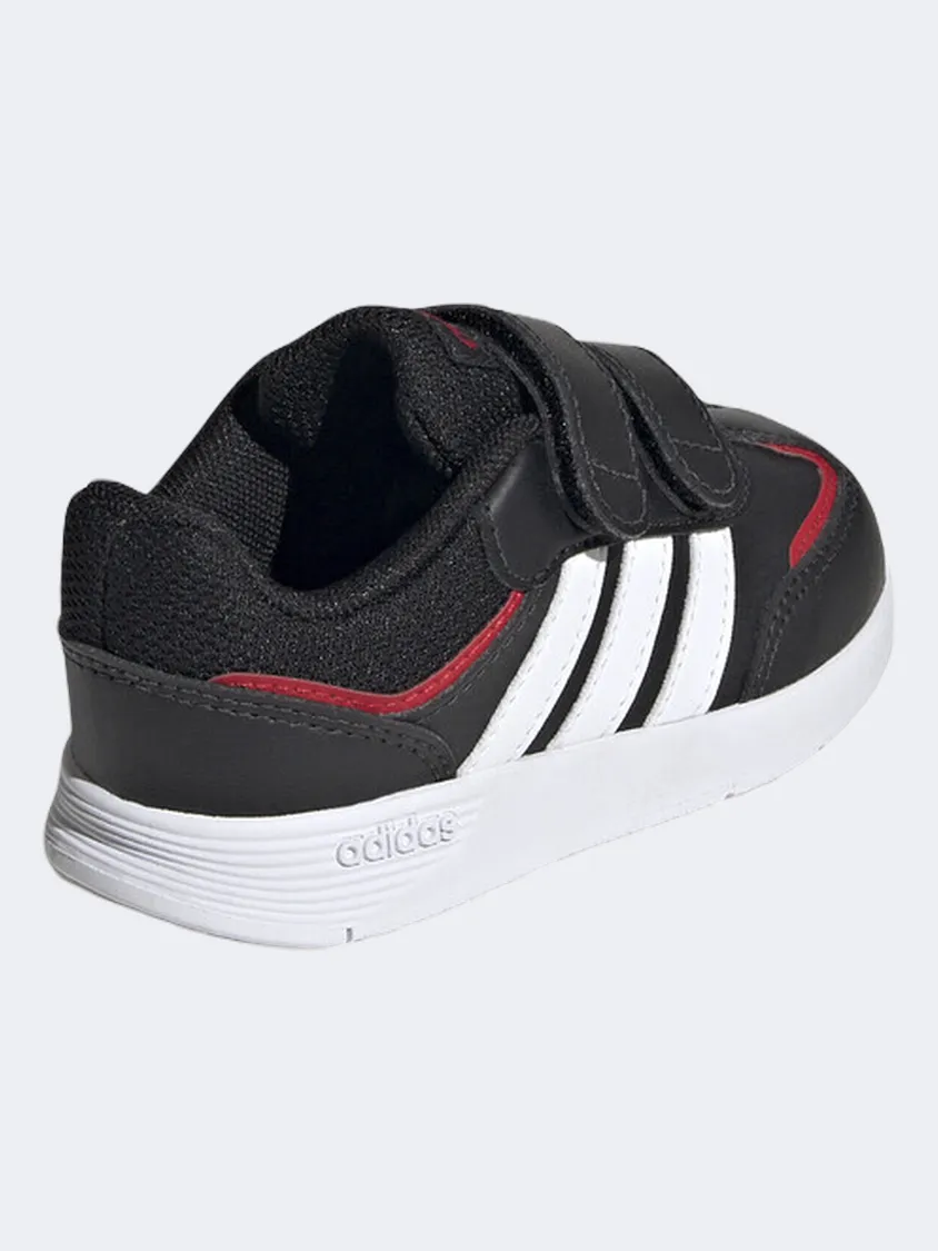 Adidas Tensaur Switch Cf Infant-Boys Sportswear Shoes Black/White/Scarlet Ergonomic Design