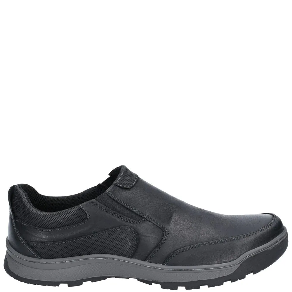 Black Jasper Slip-On Trainers Long Path Office-Ready Footwear