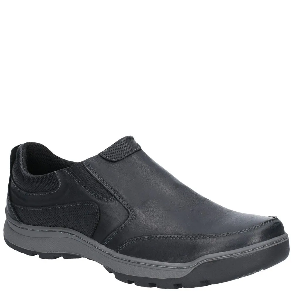 Outdoor Sport Burnished Finish Black Jasper Slip-On Trainers