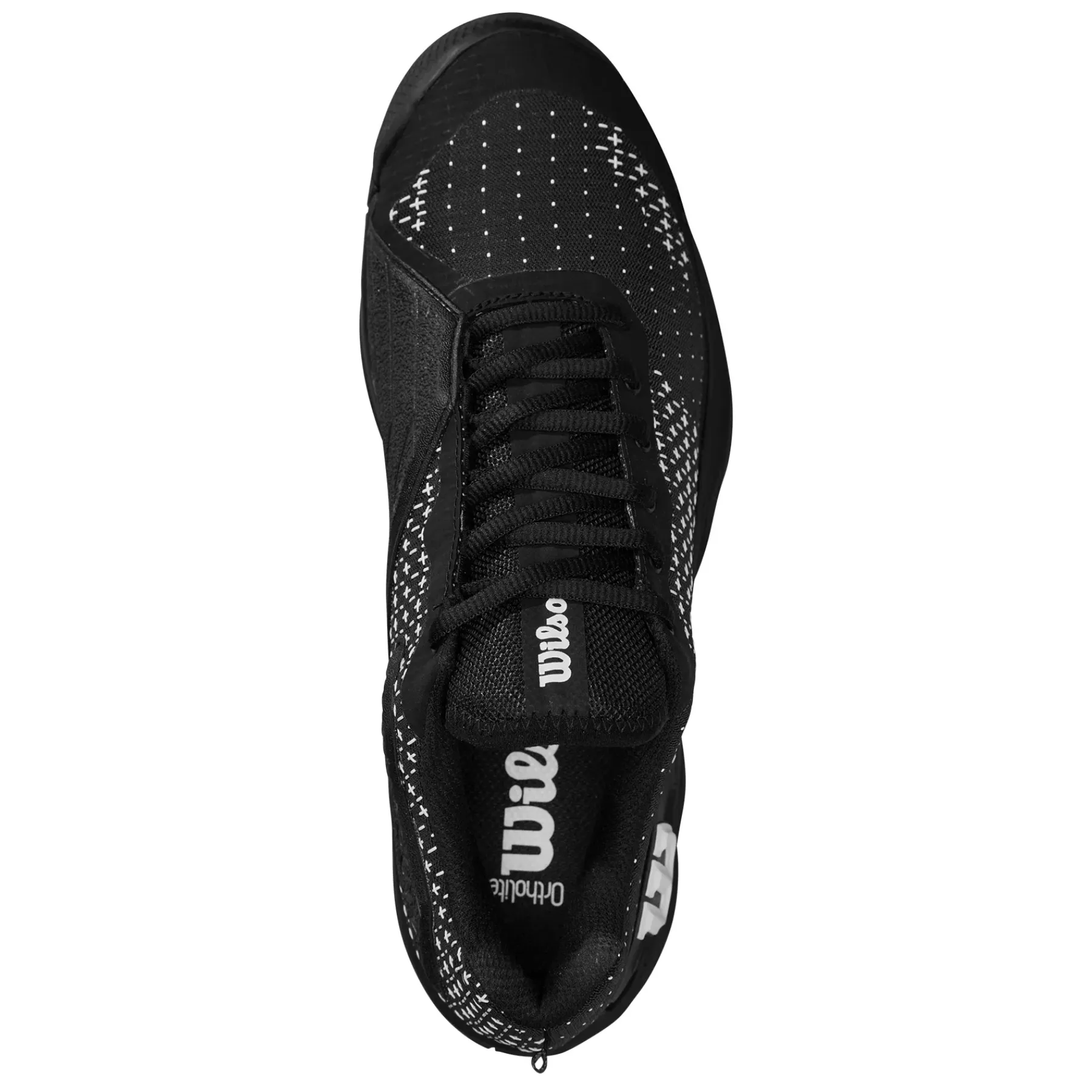 Wilson Rush Pro Extra Duty Mens Tennis Shoes - Black Contoured Footbed fitness enthusiasts