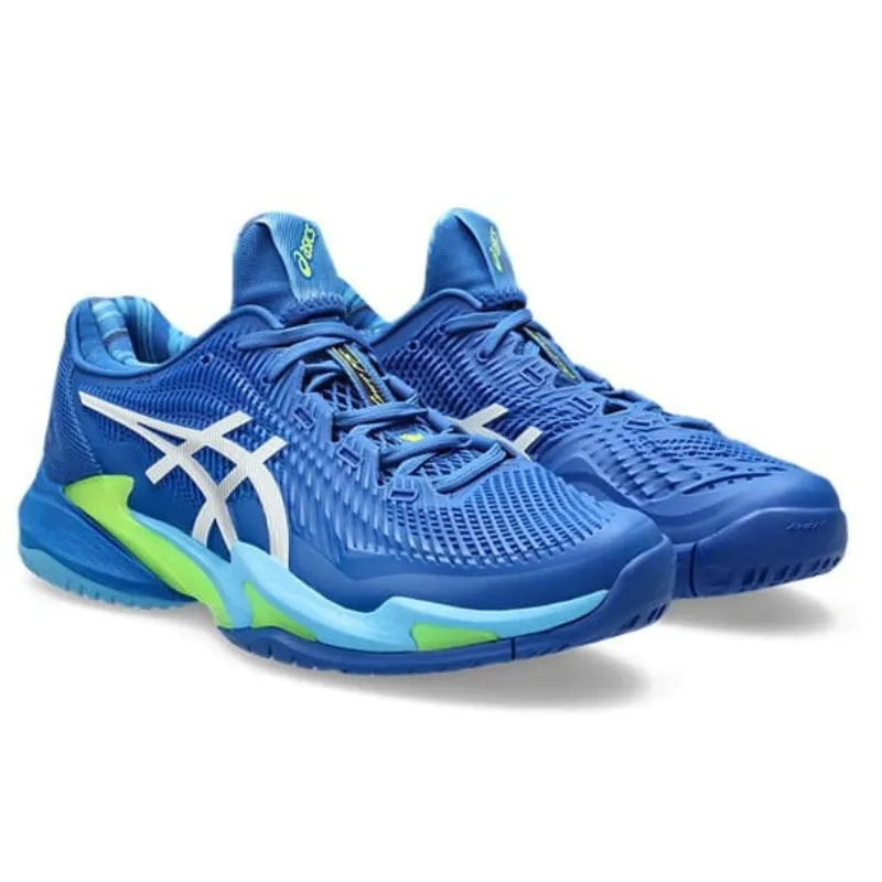 Running Style Asics Court FF 3 Novak Mens Tennis Shoes  - Tuna Blue/White