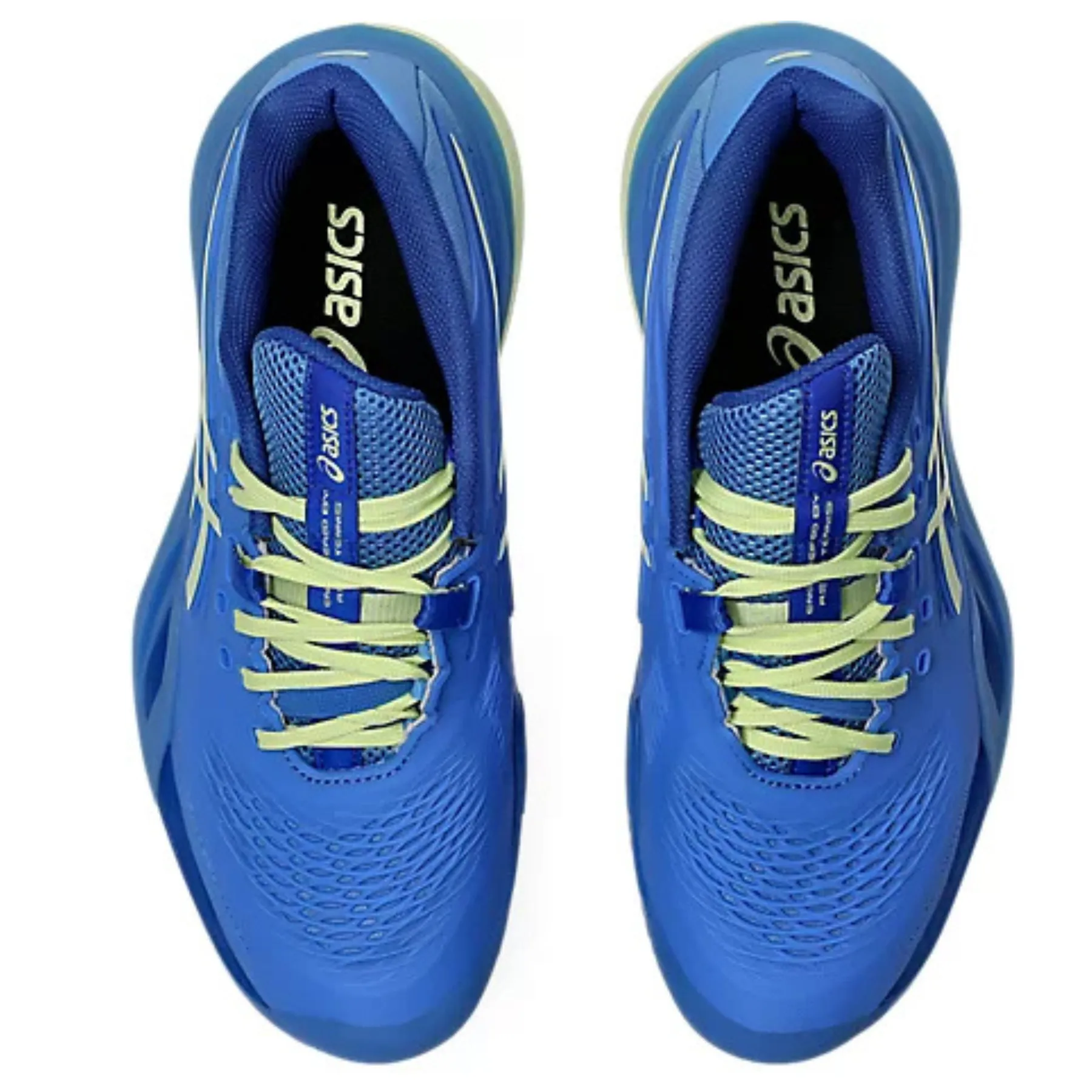 Asics Gel Resolution X Clay Womens Tennis Shoes Blue Coast /Huddle Yellow Water Resistant