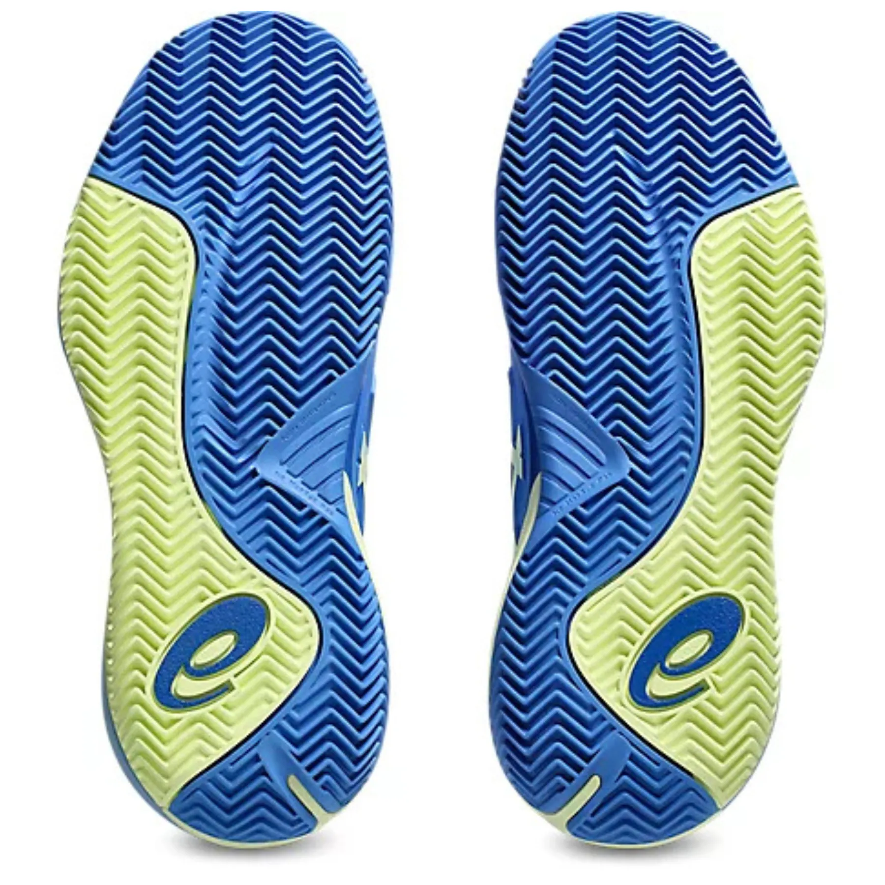 Training session Asics Gel Resolution X Clay Womens Tennis Shoes Blue Coast /Huddle Yellow