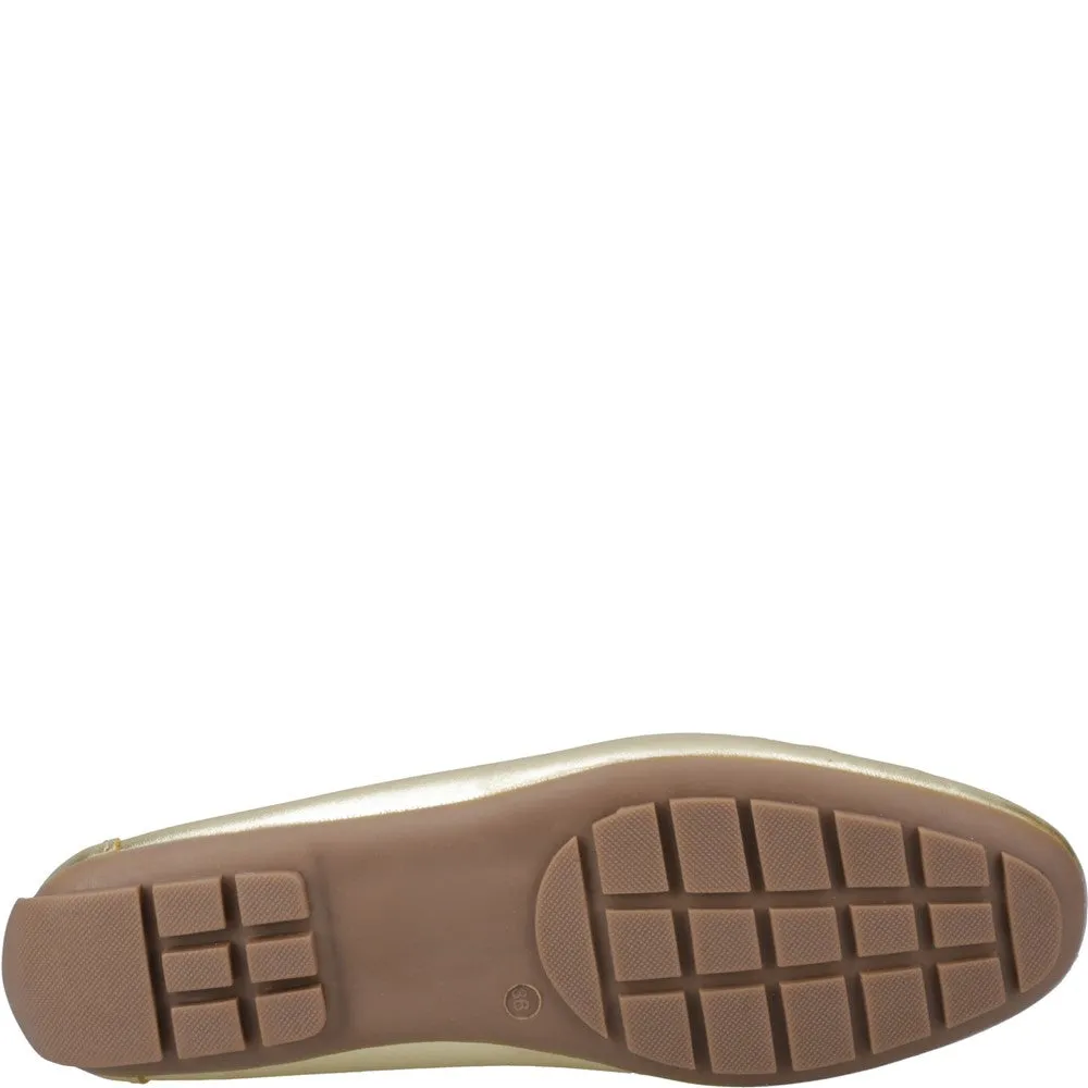 Gold Eleanor Loafers Safe Walk Two-Tone Design