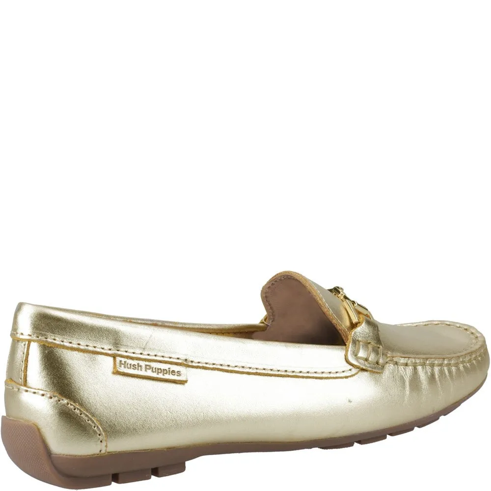 Gold Eleanor Loafers Autumn Style