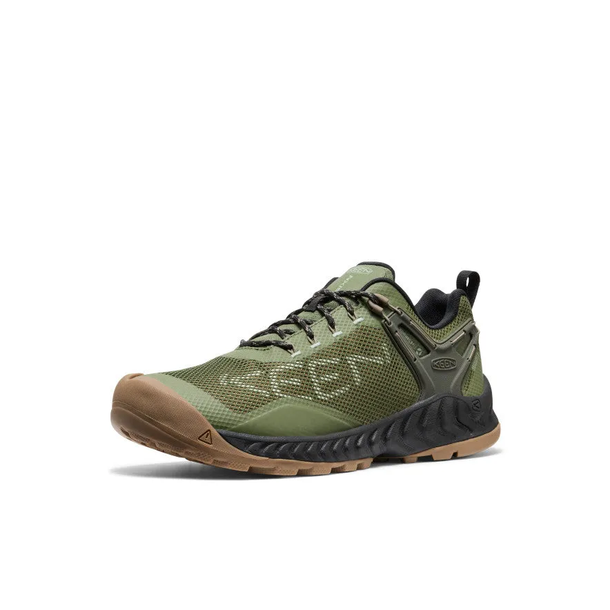Men's NXIS EVO Waterproof Shoe  |  Bronze Green/Brindle Fat Burn