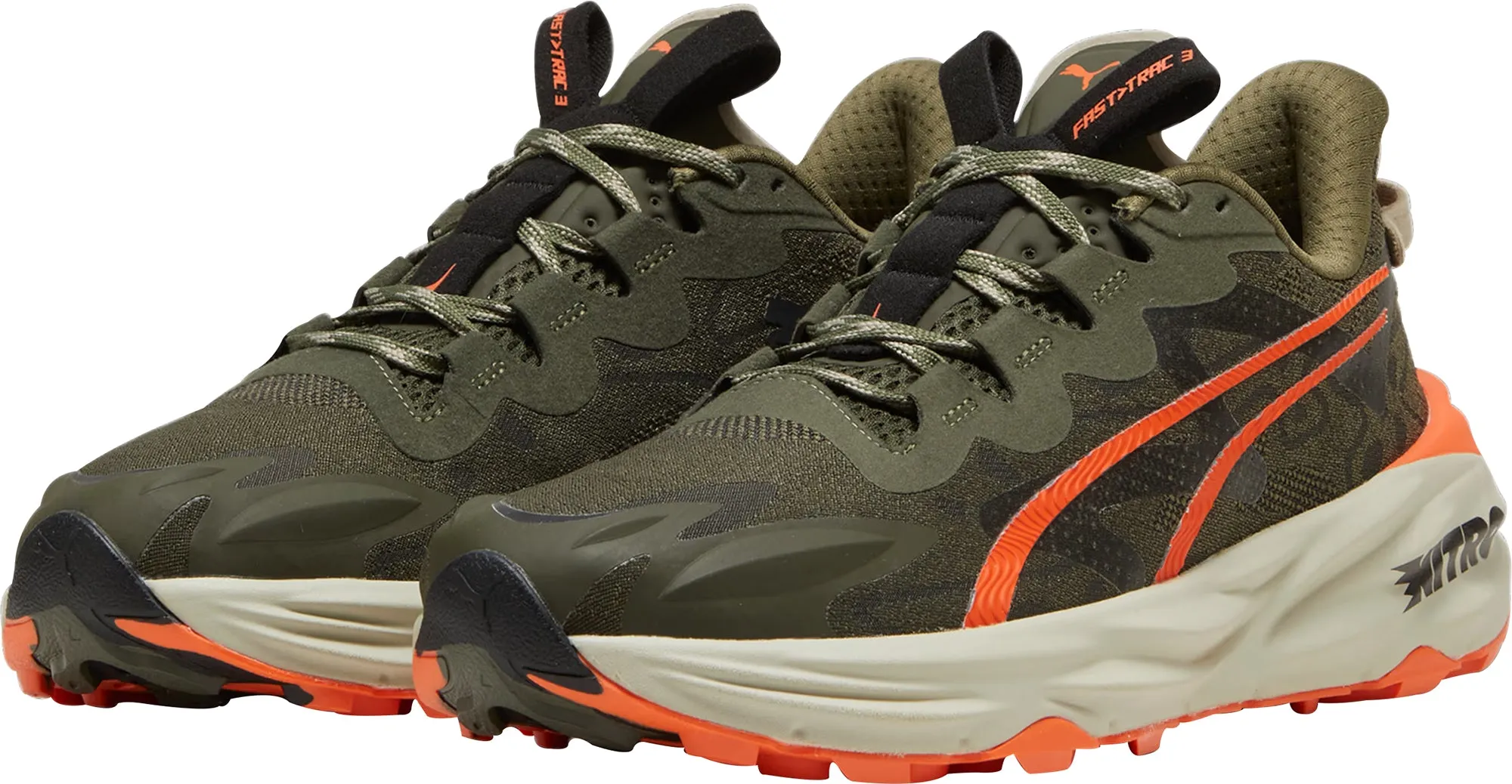 Puma Fast-Trac Nitro 3 Mens Trail Running Shoes - Green No Pressure