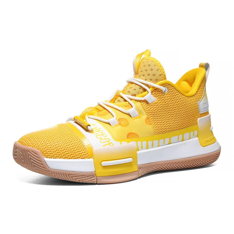 PEAK FLASH Lou Williams Basketball Shoes Men's Sneakers Flare Yellow  E94655A Anti Torsion Arch Bridge