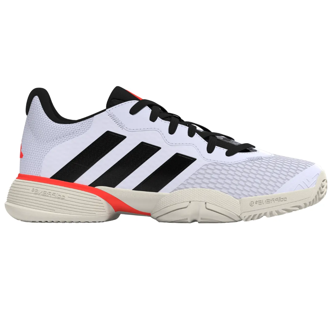 Workout Ready Quick lace Adidas Barricade Kids Tennis Shoes - Black/White