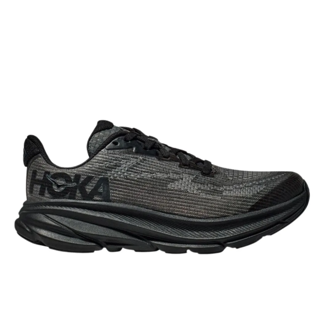 hoka Clifton 9 Kids Running Shoes Pool Time Synthetic Upper