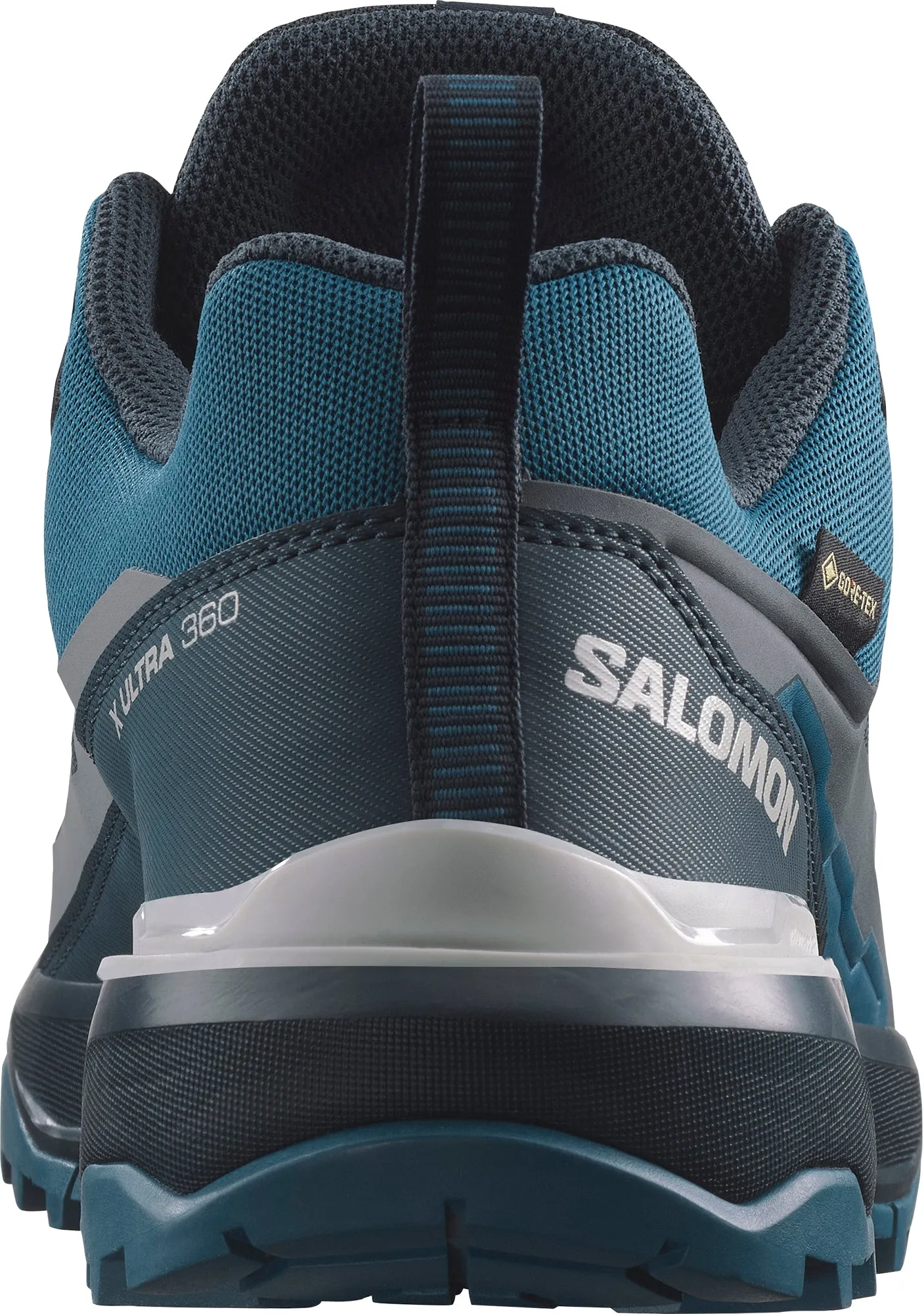 Salomon X Ultra 360 GORE-TEX Mens Walking Shoes - Blue rocky terrain Waterproof Hiking