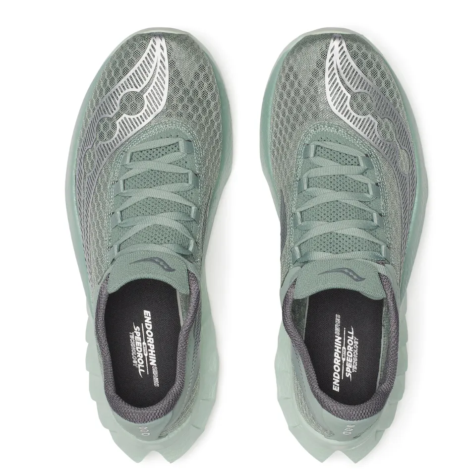 running with gloves multipurpose shoes Saucony Men's Endorphin Pro 4 Running Shoes in Iceberg/Carbon - Online Exclusive