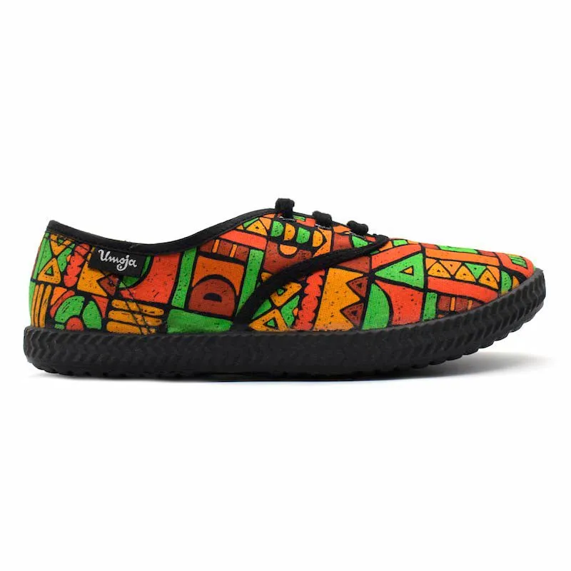 Tomcat Canvas Shoes - Multi Tribal Soft Design Vine Step