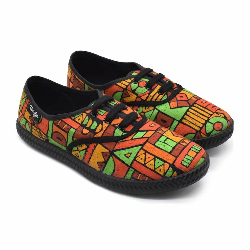 Tomcat Canvas Shoes - Multi Tribal Wild Jog
