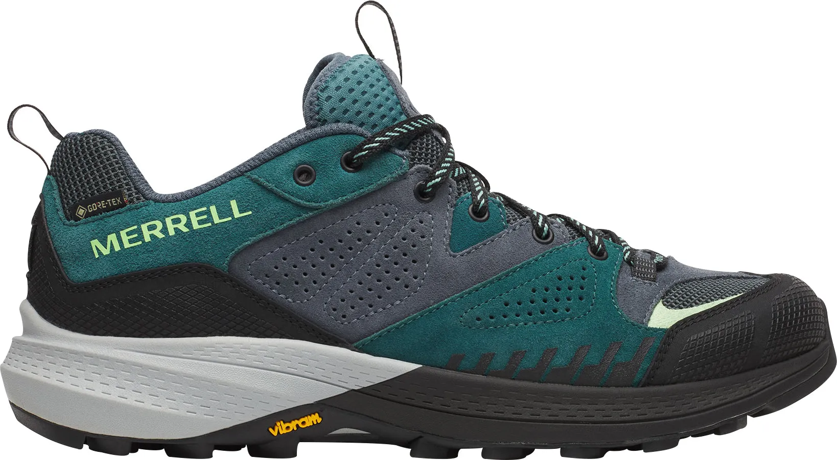 Heavy Cushion Multi-Use Hiking Merrell Capra 2 GORE-TEX Mens Walking Shoes - Green