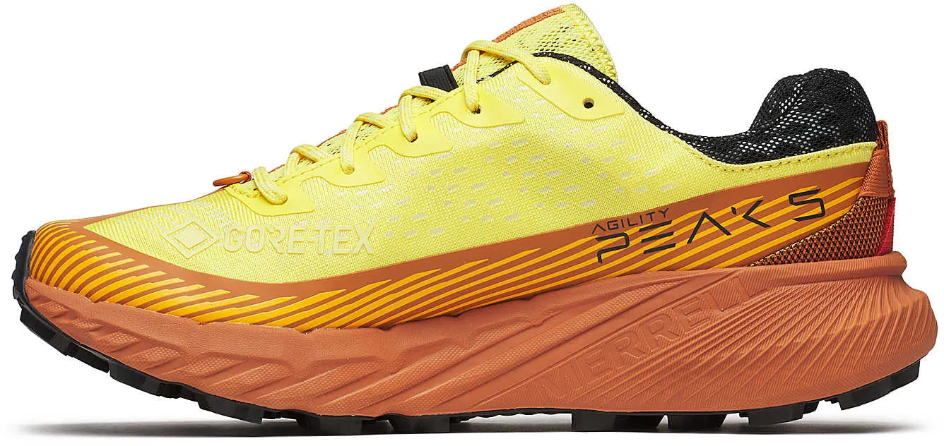 Merrell Agility Peak 5 GORE-TEX Mens Trail Running Shoes - Yellow Rebound Tech