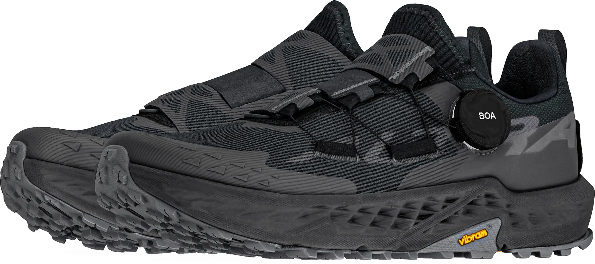 Lightweight construction allows for swift direction changes Altra Timp 5 BOA Mens Trail Running Shoes - Black