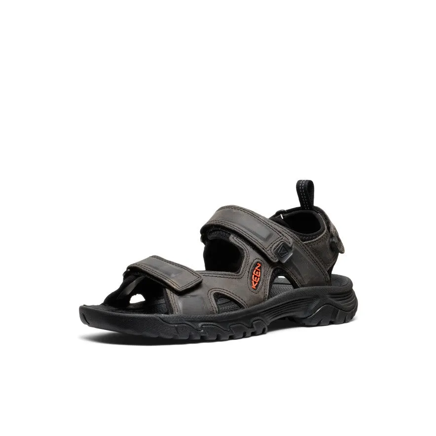 Men's Targhee III Open Toe Sandal  |  Grey/Black Supportive Gear Smooth Jogging