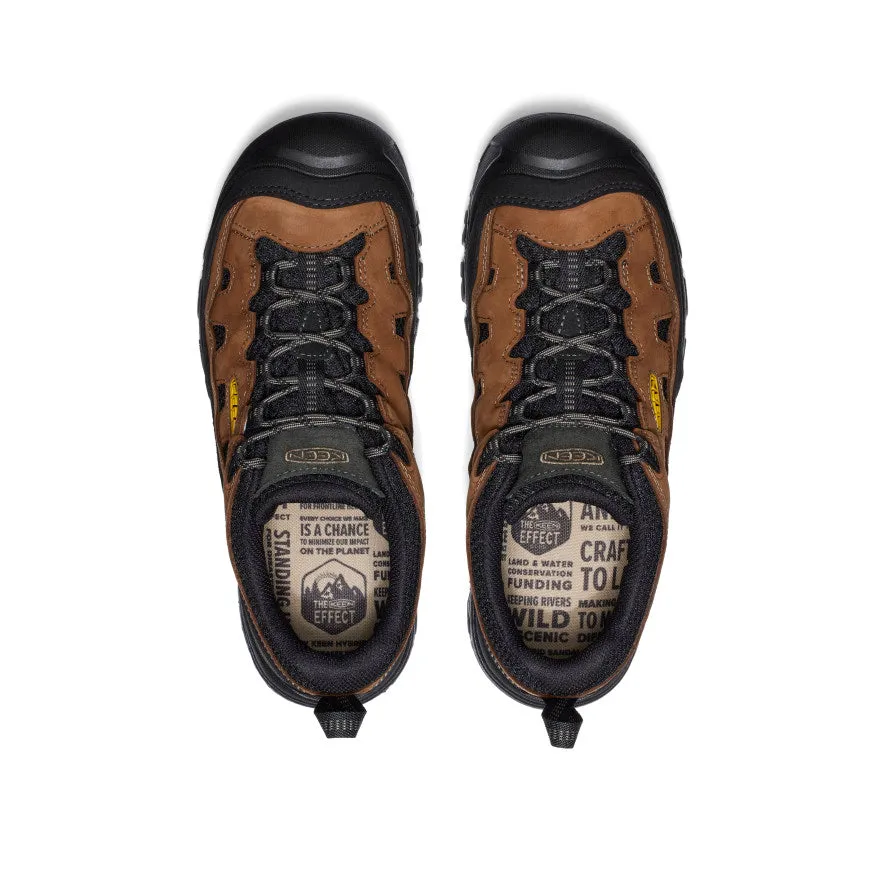 Men's Targhee IV Vented Hiking Shoe  |  Bison/Golden Yellow Foot Hugging