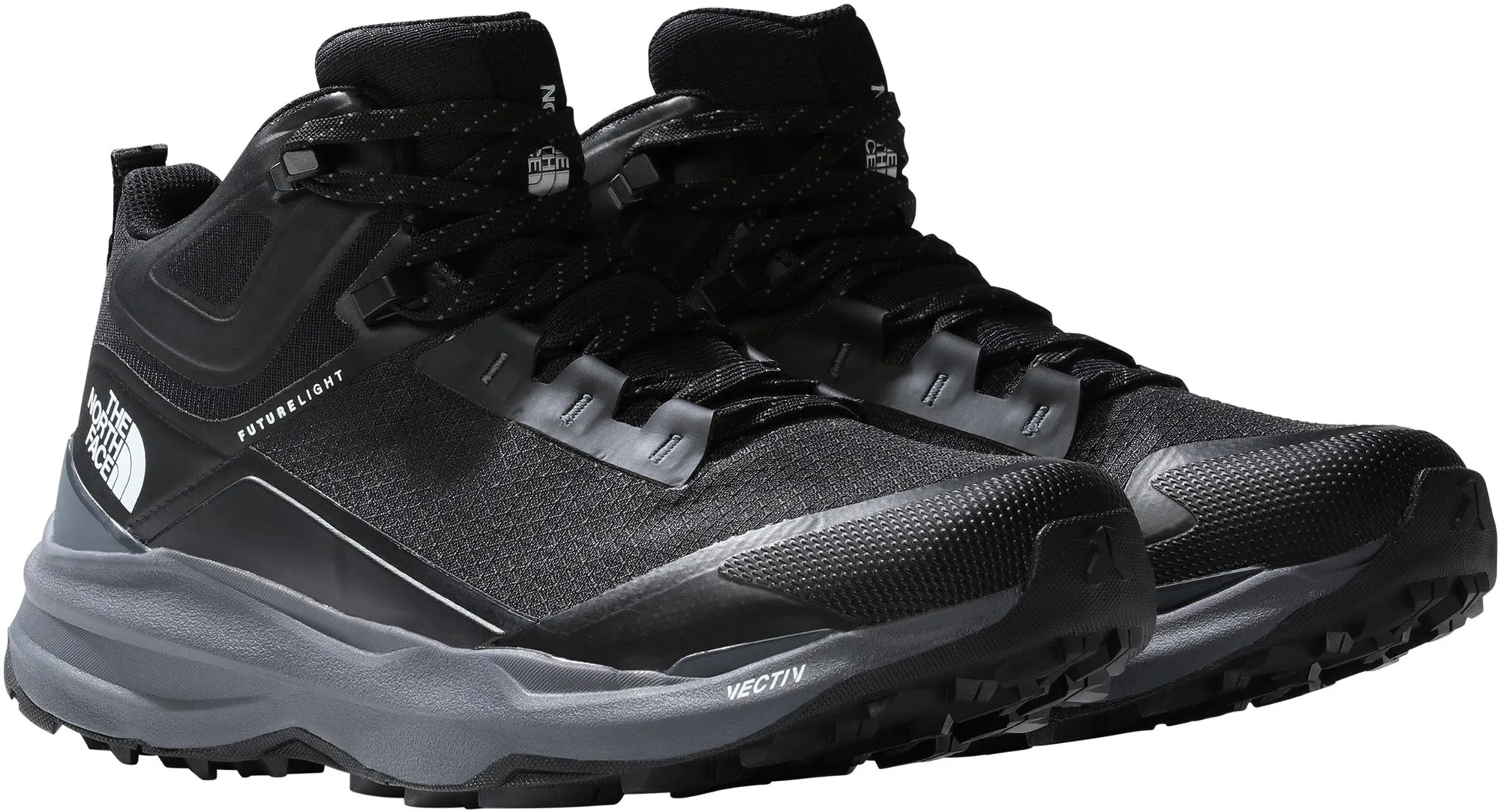 The North Face Vectiv Exploris II Mid FutureLight Mens Walking Boots - Black Rough Trails Foot Locking