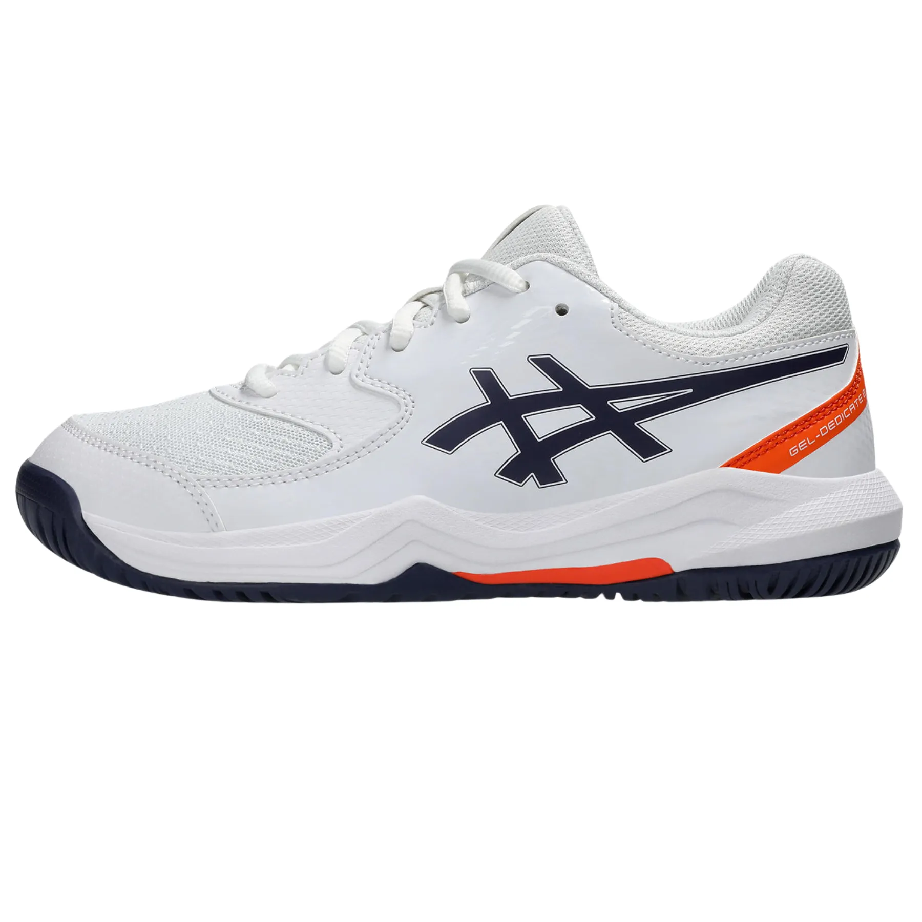 Sports Trainers Asics Gel-Dedicate 8 GS Kids Tennis Shoes - White/Indigo Fog