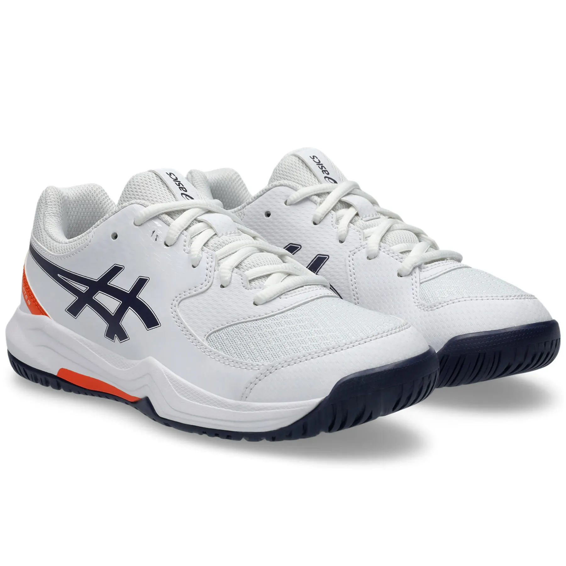 fitness gear Soft cushion Asics Gel-Dedicate 8 GS Kids Tennis Shoes - White/Indigo Fog