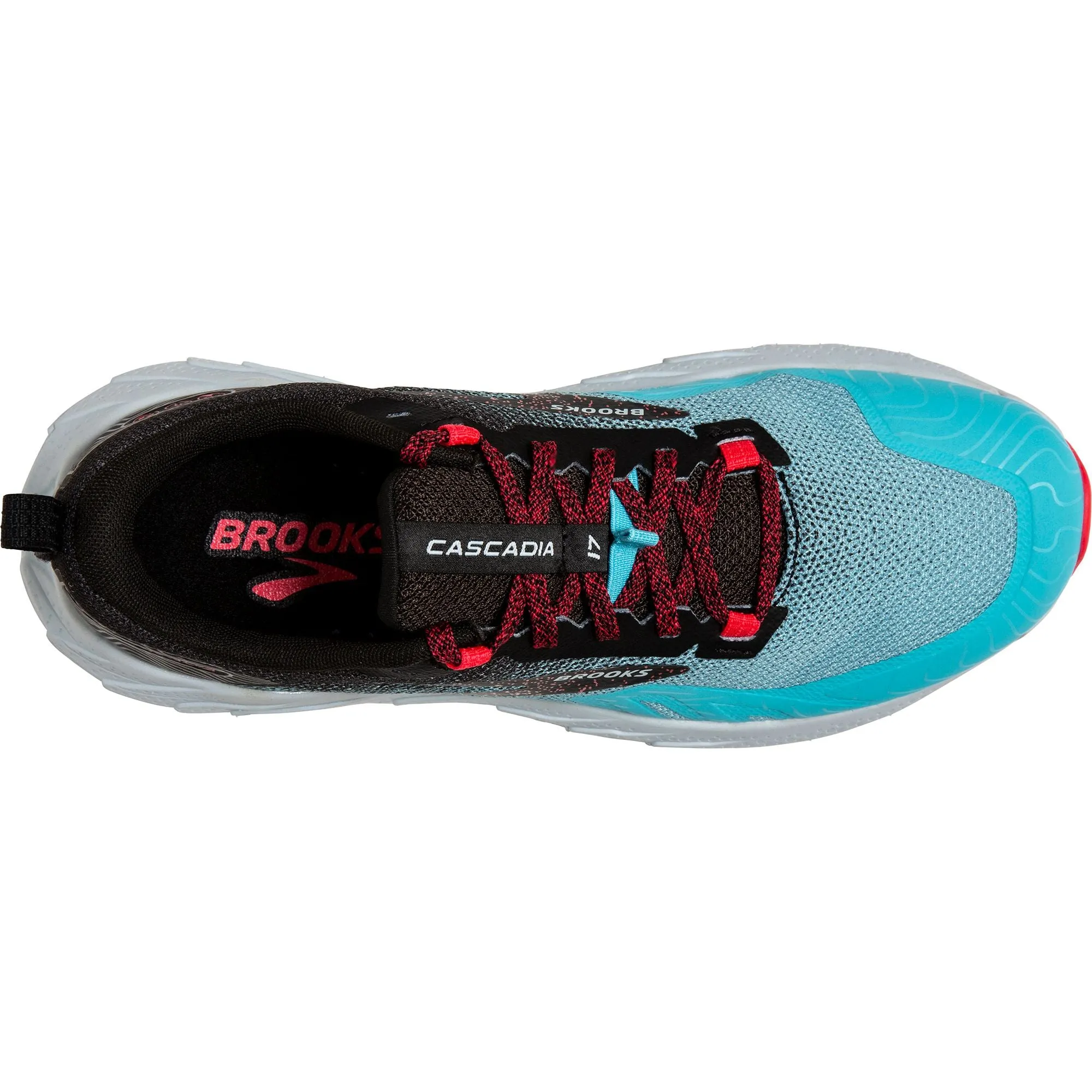 Brooks Cascadia 17 Womens Trail Running Shoes - Blue Inner Foam