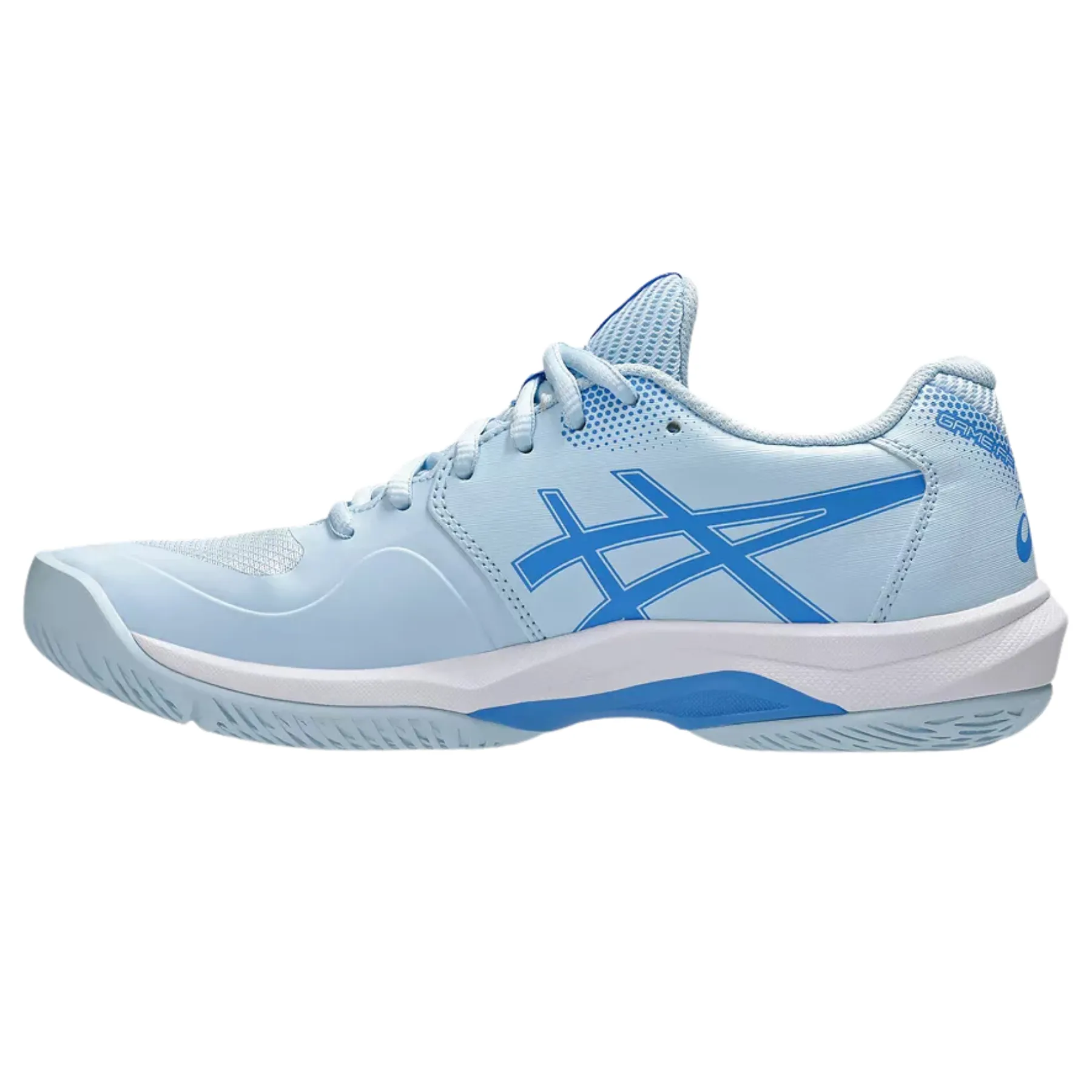 Asics Game FF Pickleball Shoes - Light Blue/Blue Coast Odor Resistant