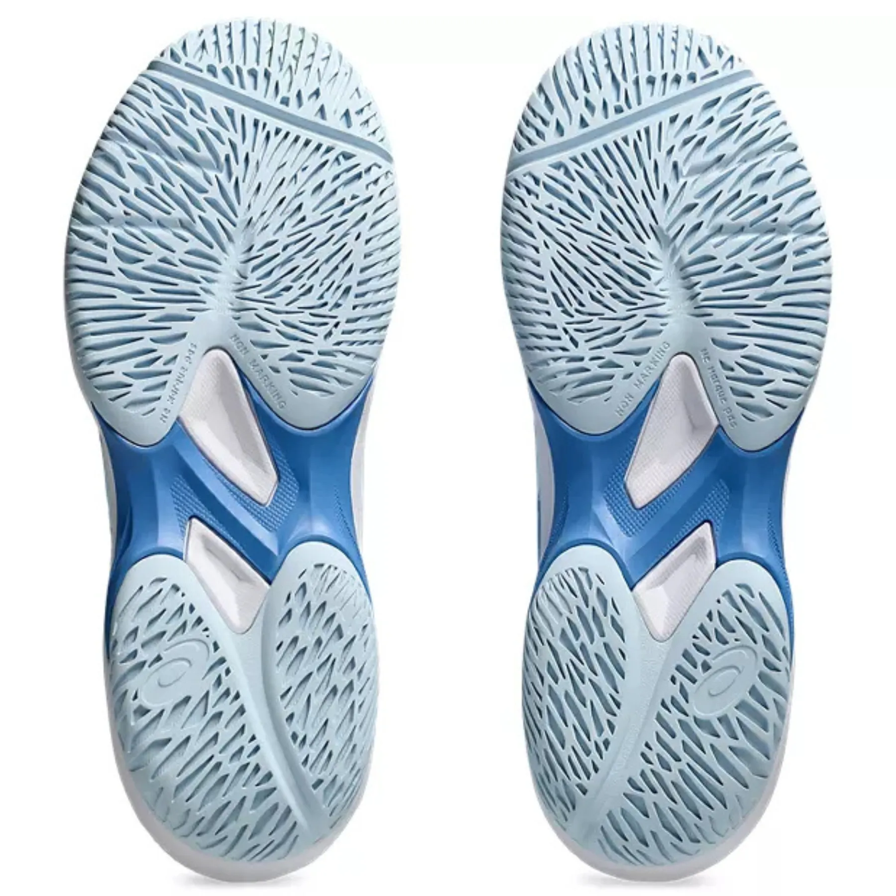 slim fit Asics Game FF Pickleball Shoes - Light Blue/Blue Coast