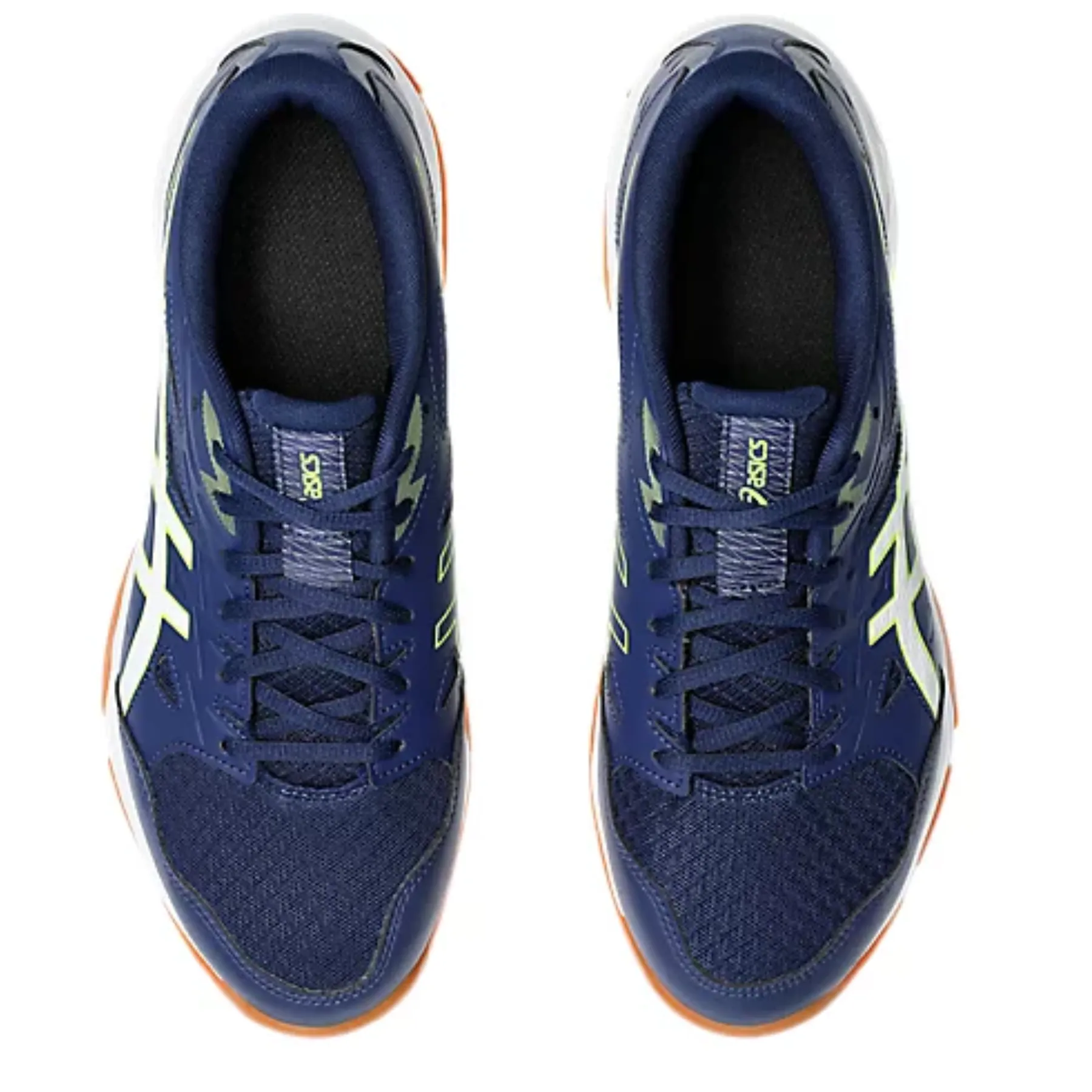 Asics Gel-Rocket 11 Men Multi Court Shoes - Blue Expanse/Safety Yellow Low Profile High Intensity