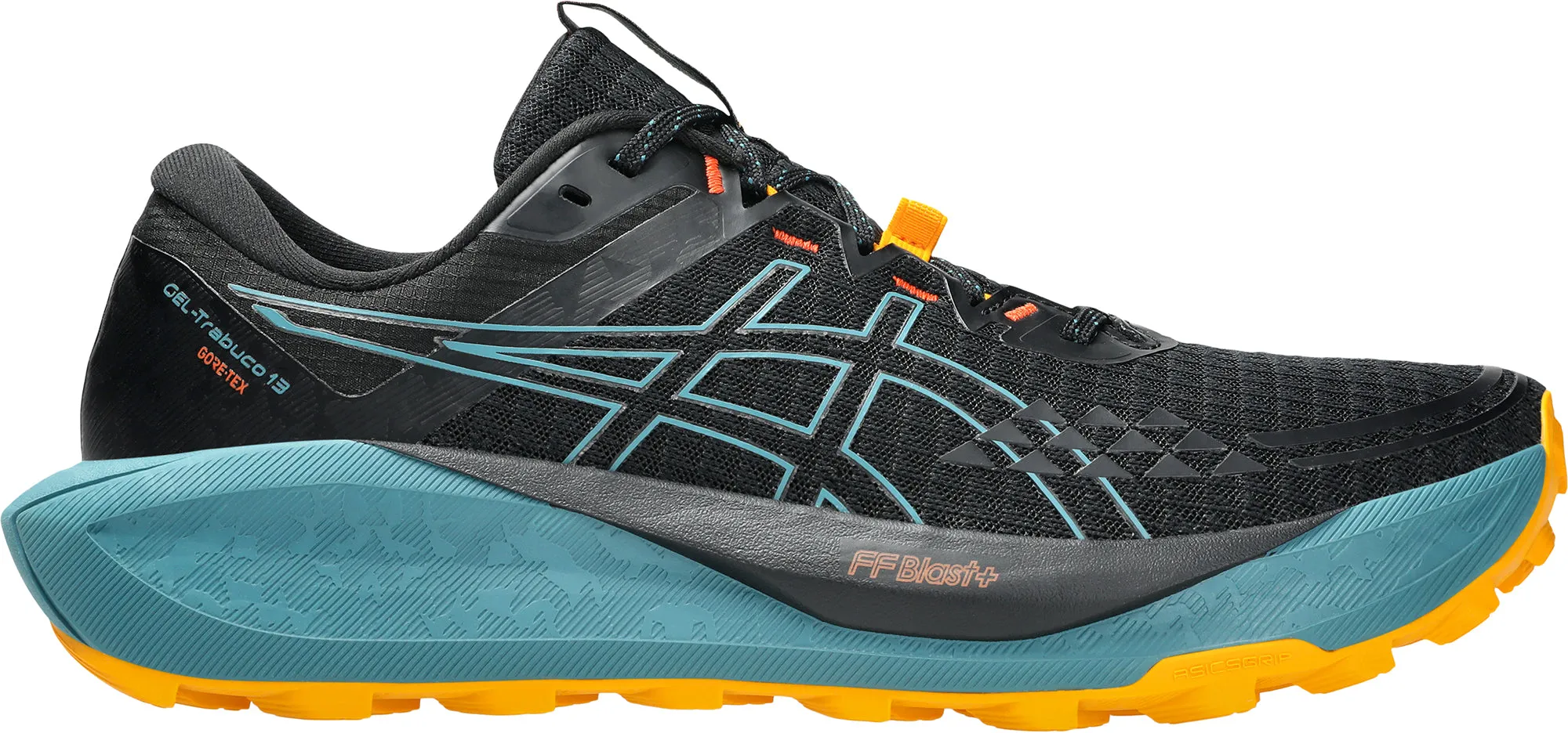 Asics Gel Trabuco 13 GORE-TEX Mens Trail Running Shoes - Black Every stride feels natural thanks to the ergonomic sole