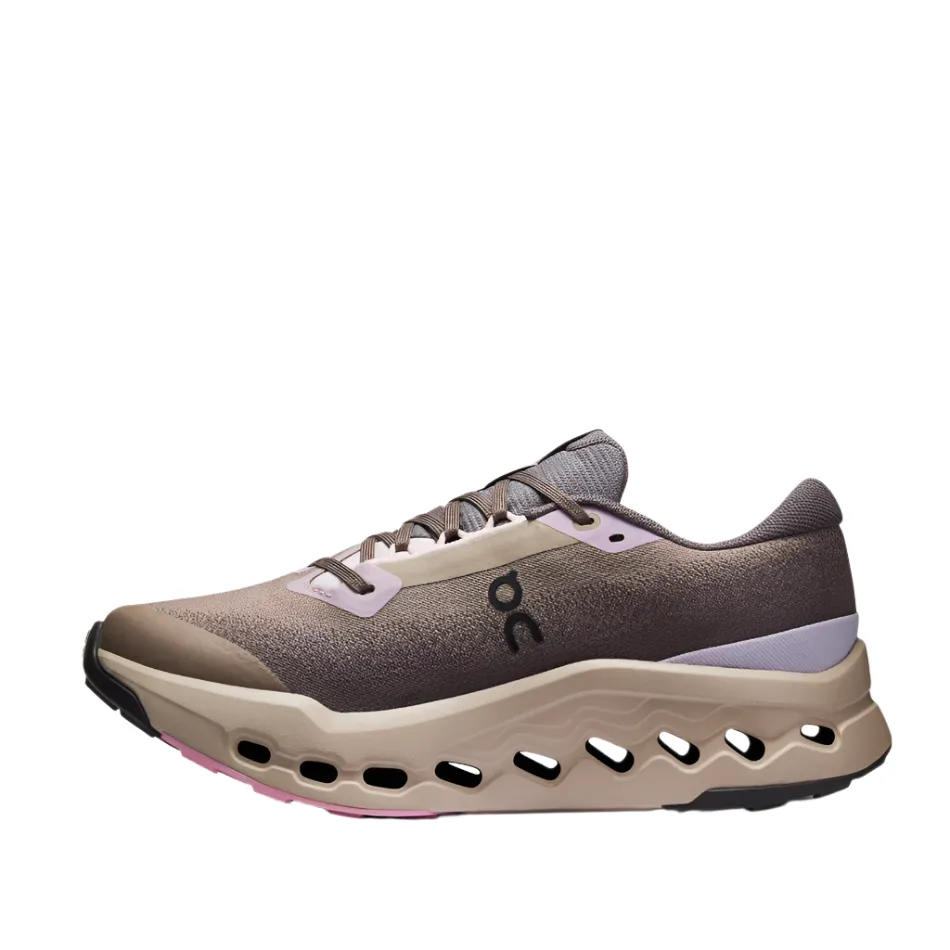 Night running safety On Women's Cloudsurfer Trail 2 Waterproof Running Shoes in Cinder/Desert AW25