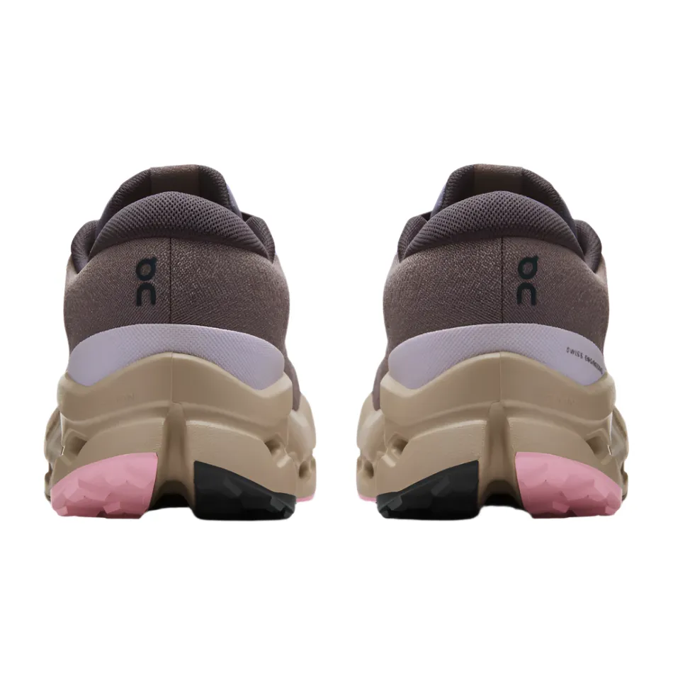 On Women's Cloudsurfer Trail 2 Waterproof Running Shoes in Cinder/Desert AW25 mesh upper shoes ultramarathons