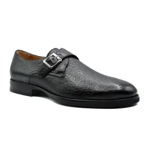 Business Summit 59-503-BLK ROMAN Peccary Monk Strap, Black