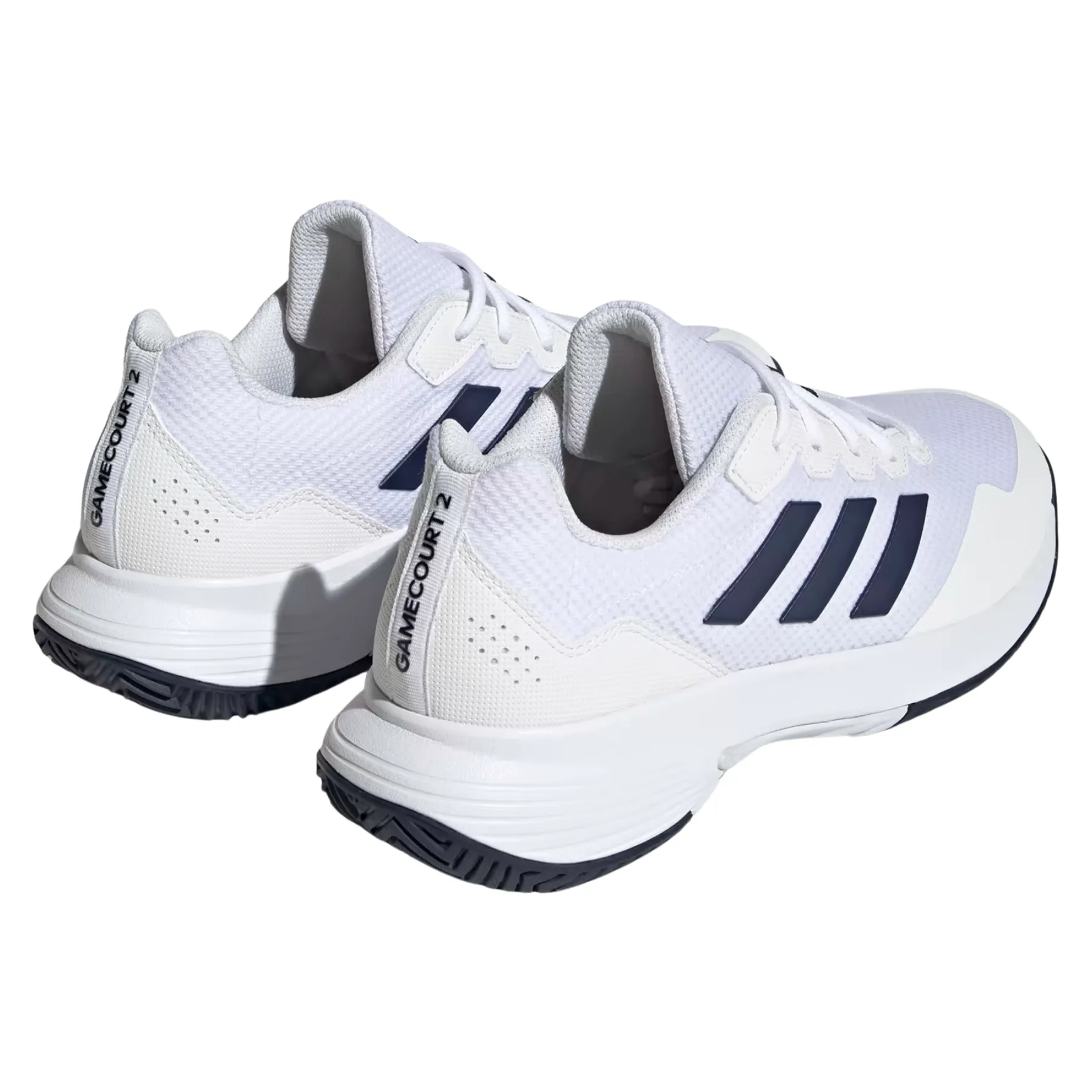 Adidas Game Court 2.0 Mens Tennis Shoes - Cloud White / Team Navy Blue 2 / Cloud White Long distance High Top