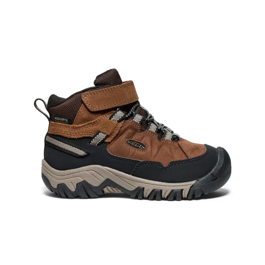 Little Kids' Targhee IV Waterproof Hiking Boot  |  Bison/Brindle Support Core