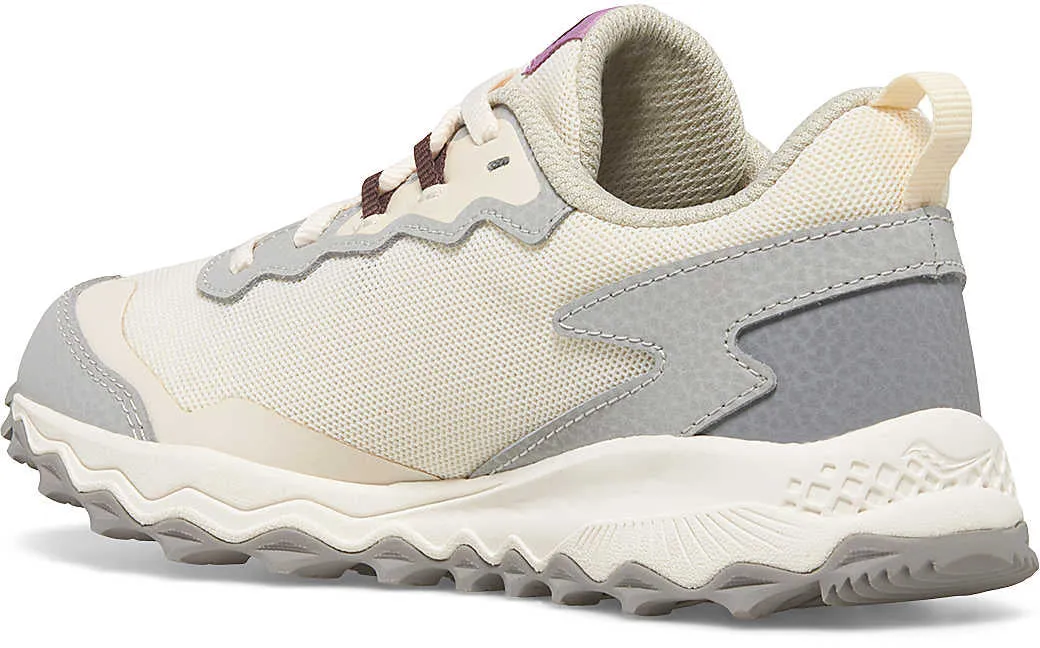 Saucony Peregrine KDZ Junior Trail Running Shoes - Cream Toe box