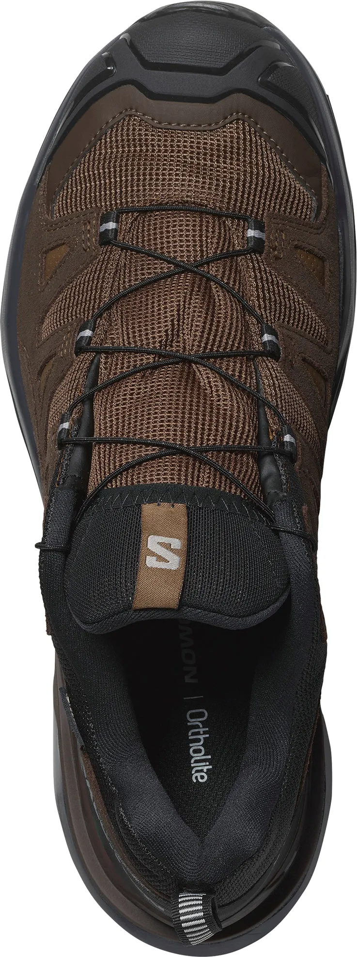 Salomon X Ultra 360 Leather GORE-TEX Mens Walking Shoes - Brown Wet Trail Stable Grip
