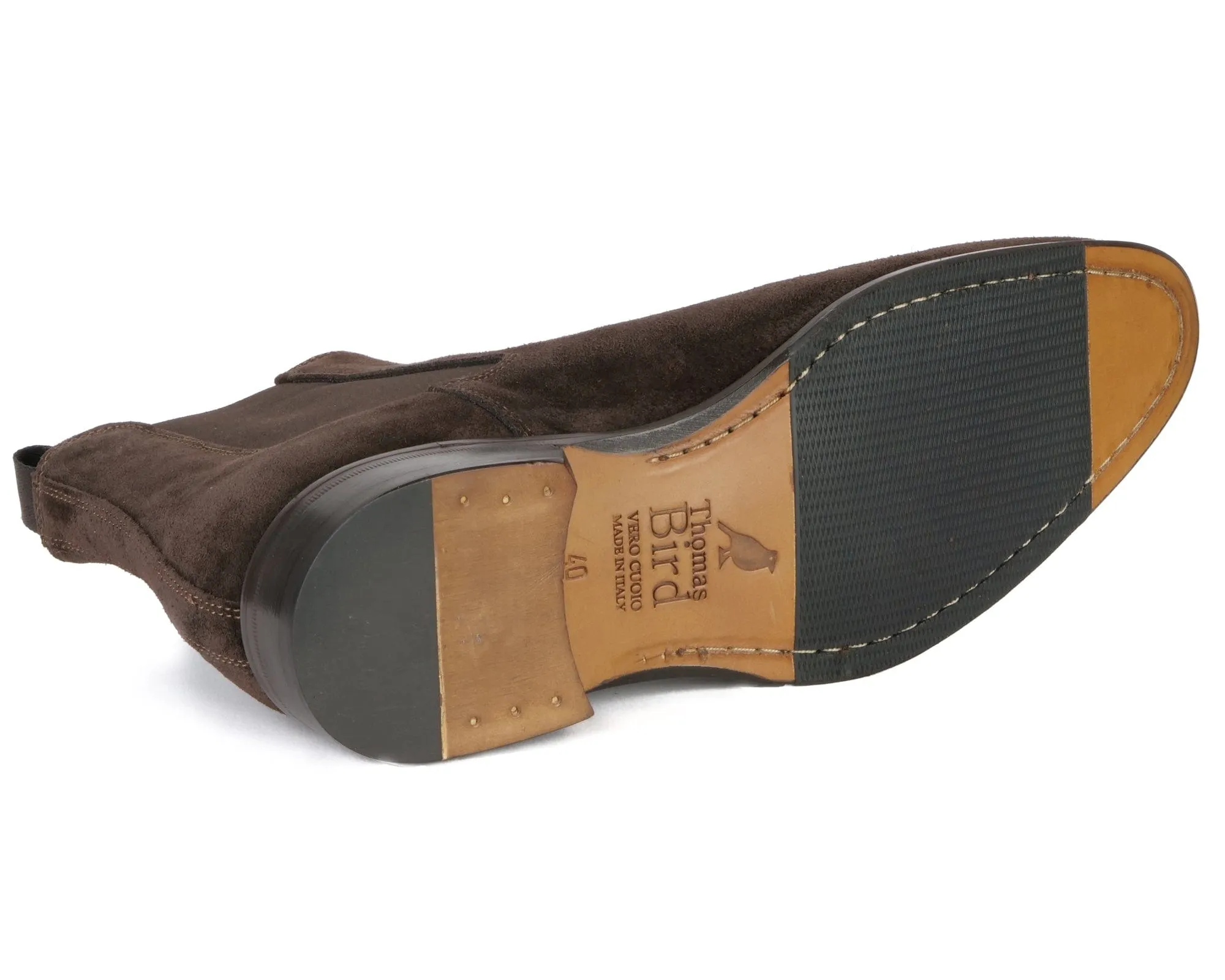 Functional Boots Eastwood Chelsea Boot Dark Brown Suede